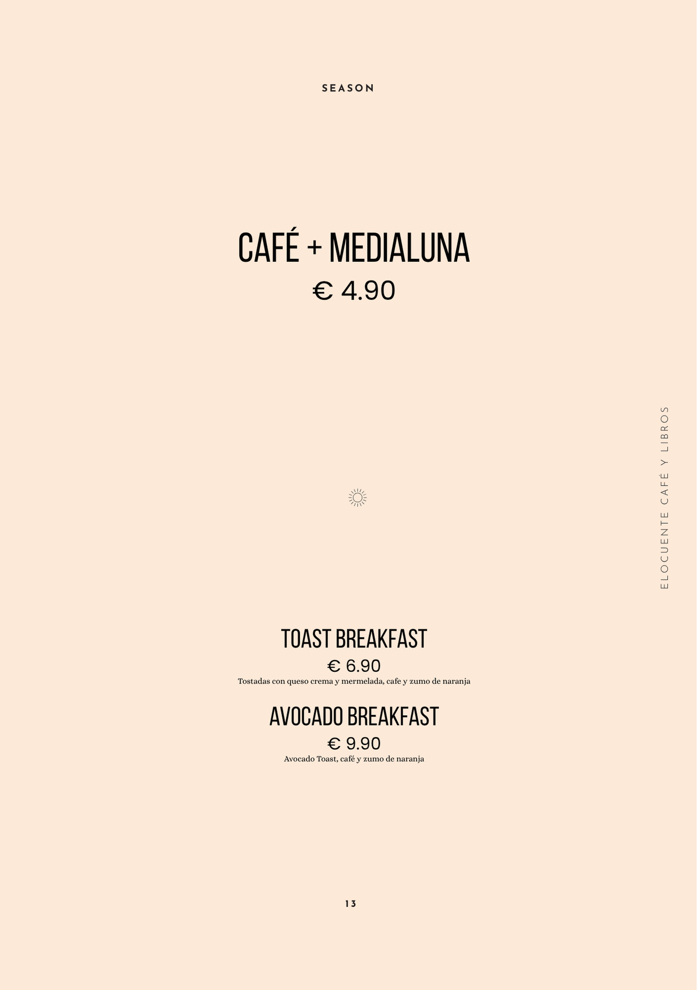 Café + medialuna